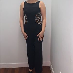 Black detailed jumpsuit